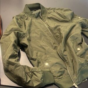 Olive Green Bomber Jacket